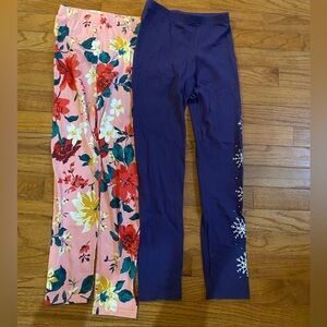 NWOT- bundle of 2 girls leggings